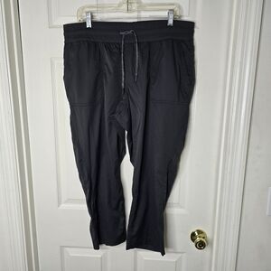 The North‎ Face charcoal womens crop Pants elastic waist pockets XL
